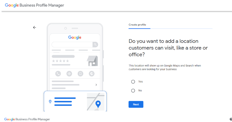 Building Your Business Profile - Location