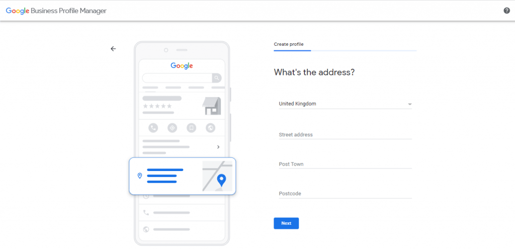 Building Your Business Profile - Setup