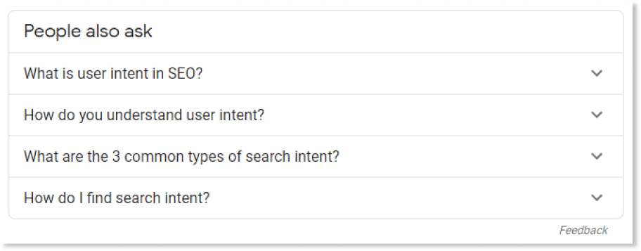 People Also Ask Example