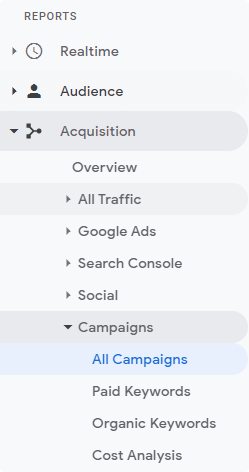 UTM Code Data in Google Analytics