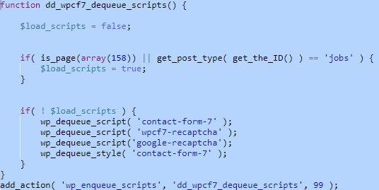 Contact Form Code Example