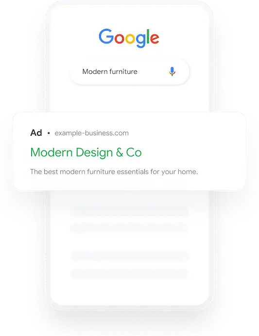 Google Search Ad Example