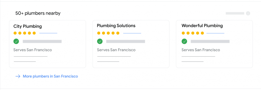 Local services ad example