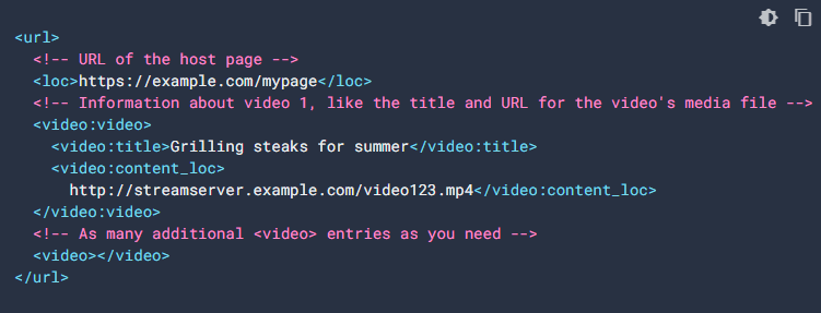 Video Sitemap